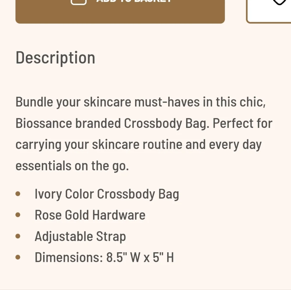 Biossance Crossbody Bag(s) - Picture 4 of 9